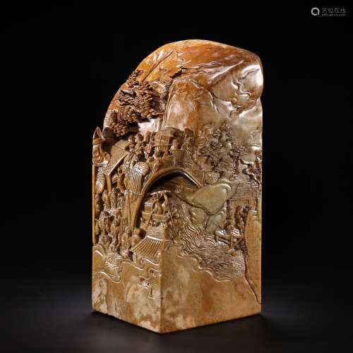 CHINESE QING DYNASTY SHOUSHAN STONE SEAL MATERIAL