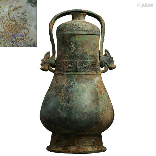 CHINESE SHANG DYNASTY BRONZE WARE, 8TH CENTURY BC