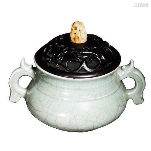 LONGQUAN WARE INCENSE BURNER, NORTHERN SONG DYNASTY, CHINA, ...