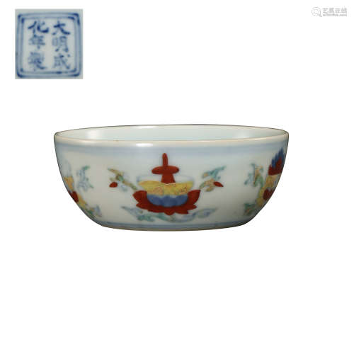CHENGHUA PORCELAIN CUP, MING DYNASTY, CHINA, 15TH CENTURY