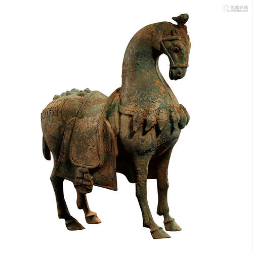 CHINESE HAN DYNASTY BRONZE HORSE