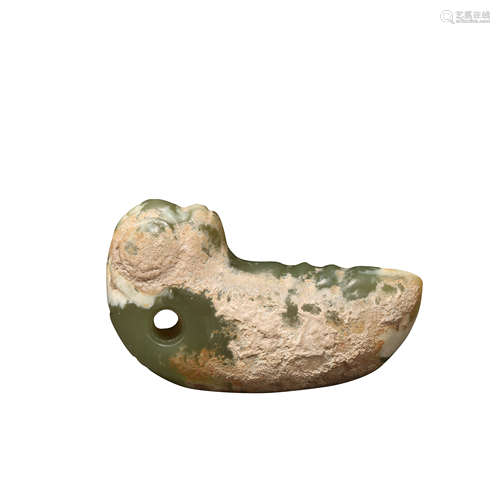 HEMO JADE SILKWORM, HONGSHAN CULTURE, CHINA, 20TH CENTURY BC