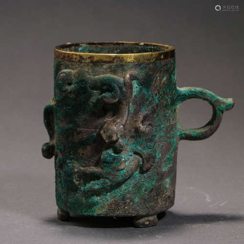 CHINA'S WARRING STATES PERIOD BRONZE CUP