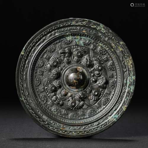 CHINESE SOUTHERN AND NORTHERN DYNASTIES BRONZE MIRROR