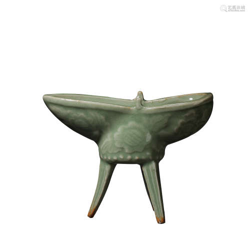 LONGQUAN WARE STEM CUP, SOUTHERN SONG DYNASTY, CHINA, 12TH C...