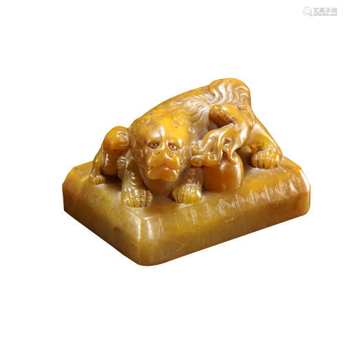 TIANHUANG STONE CARVED SEAL, QING DYNASTY, CHINA