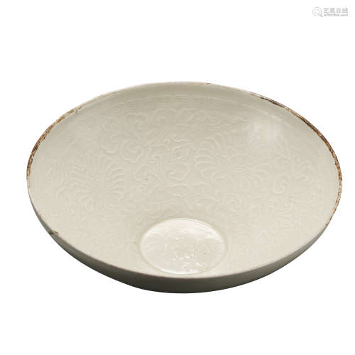 CHINESE NORTHERN SONG DYNASTY DING WARE WHITE GLAZED BOWL, 1...