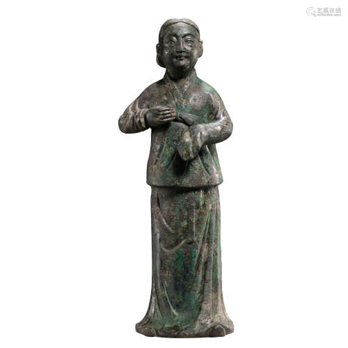 BRONZE FIGURE OF THE WARRING STATES PERIOD IN CHINA