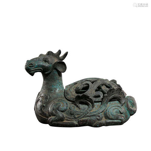 CHINESE WARRING STATES PERIOD BRONZE INCENSE BURNER