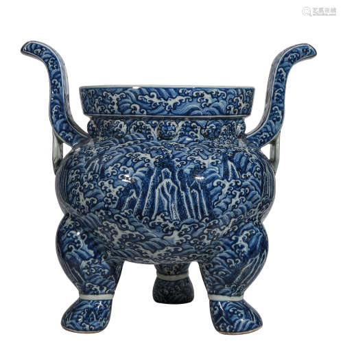 XUANDE BLUE AND WHITE FURNACE IN MING DYNASTY, CHINA