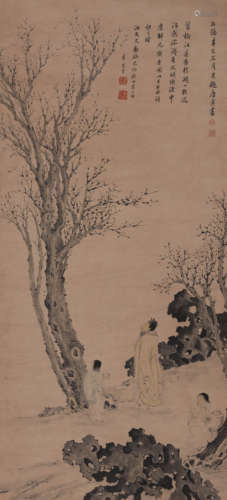 Chinese Landscape Painting, Hanging Scroll, Dong Qichang Mar...