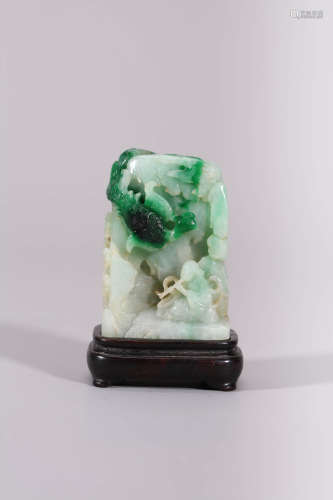 Qing Jadeite Jade Boulder