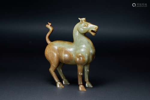 Han Dynasty Hetian jade horse