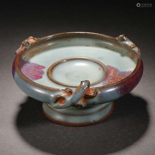 Song Dynasty Jun kiln porcelain beast head cup