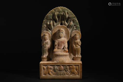 Northern Wei Dynasty Stone Three Buddhas