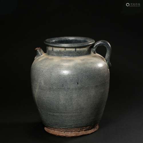 Song Dynasty Jun kiln portable pot