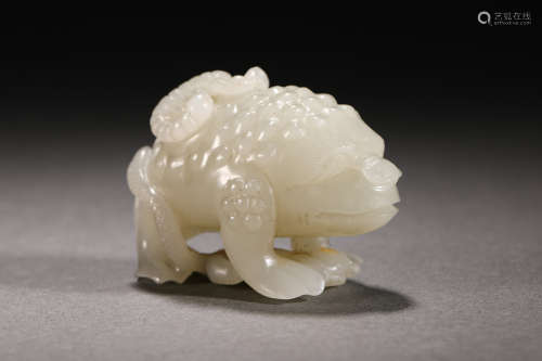 Qing Dynasty Hetian Jade Beast