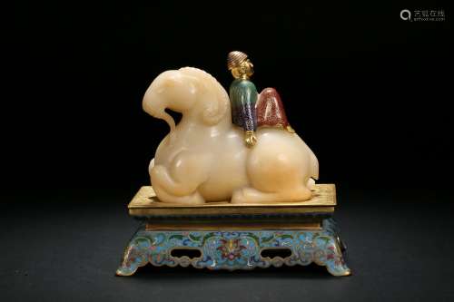 Qing Dynasty Cloisonne Sheep Shape Ornament