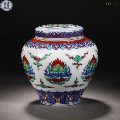 Ming Dynasty colorful flower pot