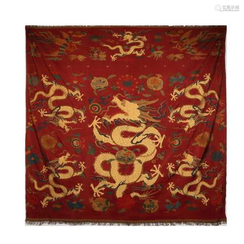 Qing Dynasty dragon pattern kesi