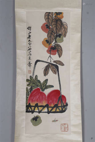 An Insects and Plants Painting by Qi Baishi.