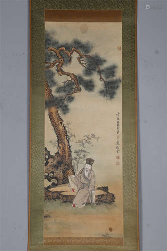 A Pine&Dignitary Painting by Chen Hongshou.