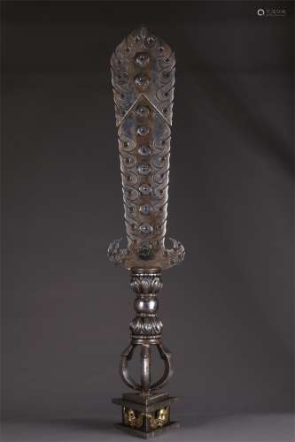 A Cast Iron Implement Vajra Sword for Rite.