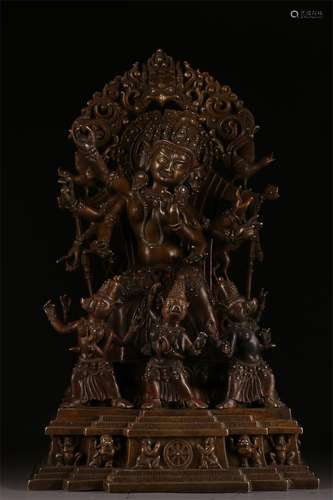 An Alloy Copper Marici Buddha Statue.