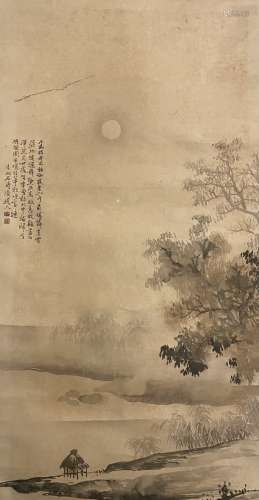 石濤 山水圖 紙本立軸