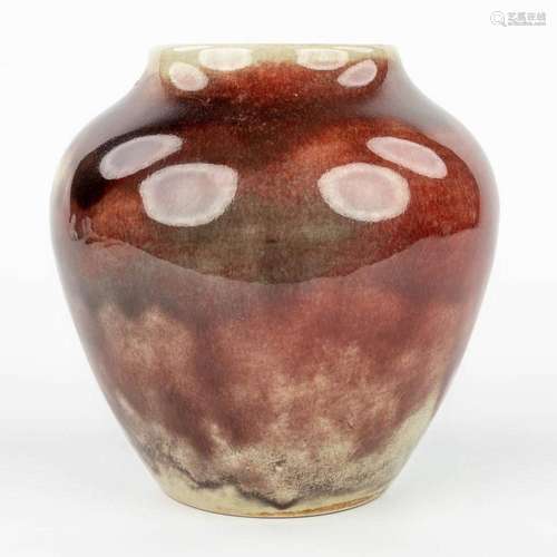 A vase made of glazed grès and marked WMF. Around 1930. (H:1...