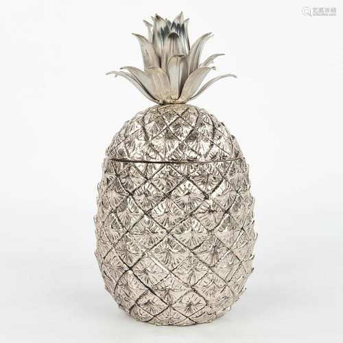 Mauro MANETTI (XX) An ice pail in the shape of a pineapple. ...