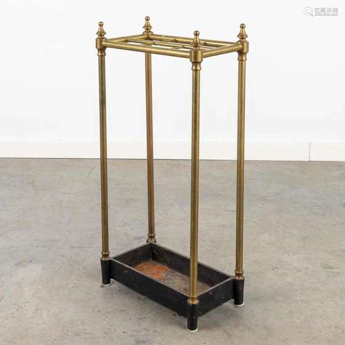 An umbrella stand made of copper and cast-iron, Art deco per...