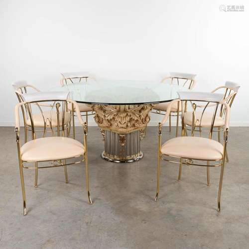 Vidal GRAU (XX) 'Table and 6 chairs' made in Hollywo...