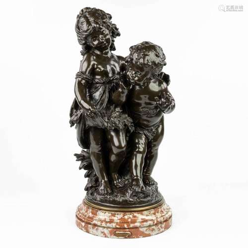 Auguste MOREAU (1834-1917) 'Dénicheur' a patinated b...