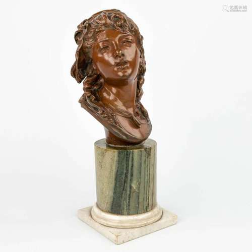 Auguste RODIN (1840-1917) 'Suzon' a bronze bust moun...