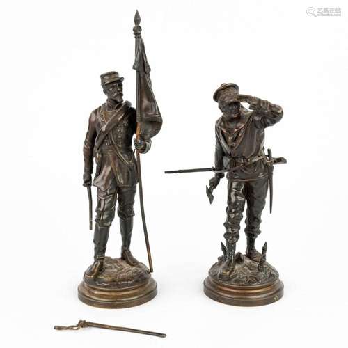 Charles ANFRIE (1833-1905) 'Soldiers' a collection o...