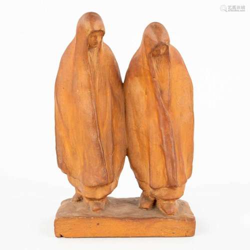 Achille LEYS (1873-1953) 'Les Pleureuses' a statue m...