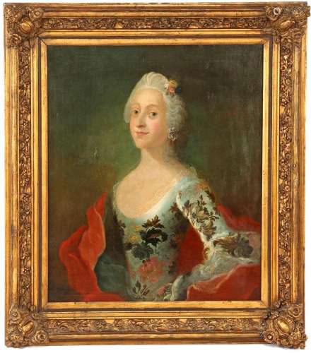 PEDER ALS (1726-1776) PORTRAIT OF QUEEN LOUISE OF HANOVER