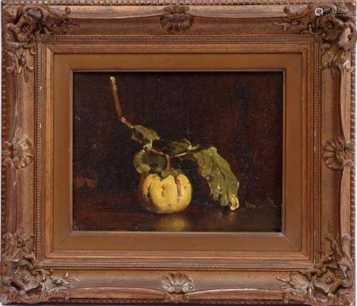 UNCLEARLY SIGNED, STILL LIFE ORNAMENTAL APPLE