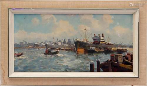 UNCLEARLY SIGNED, HARBOR VIEW