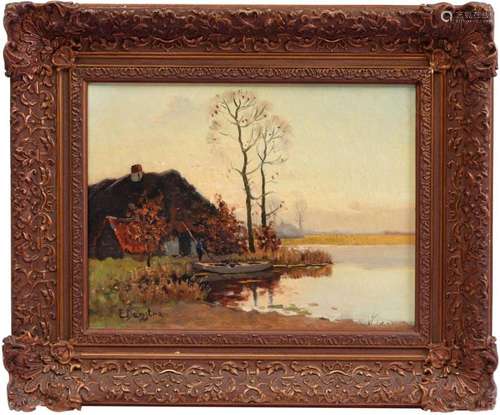 SIGNED E DAMSTRA, DUTCH LANDSCAPE