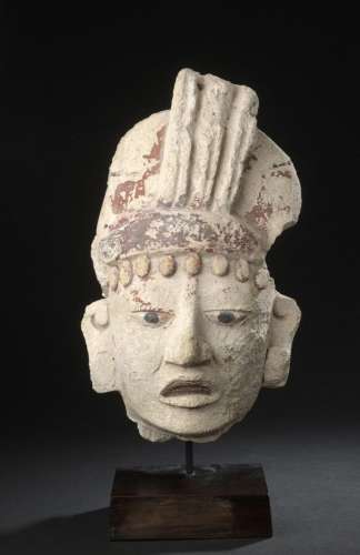 Tête de dignitaire
Culture Maya, Guatemala 
Classique final,...