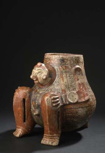 Vase tripode anthropomorphe 
Culture Guanacaste, région du N...