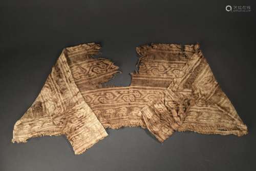 Élément d'un manteau funéraire (poncho)
Culture Chimu, P...