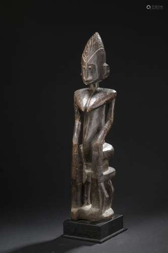 Figurine androgyne Dogon, Mali
Bois 
H