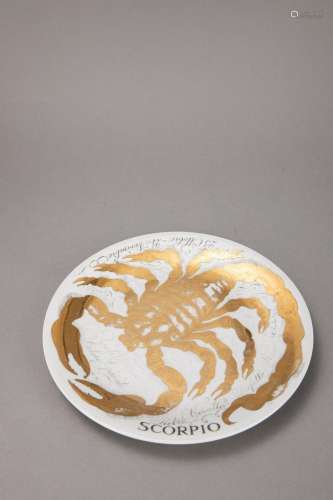 Fornasetti, Piero - Scorpio plate