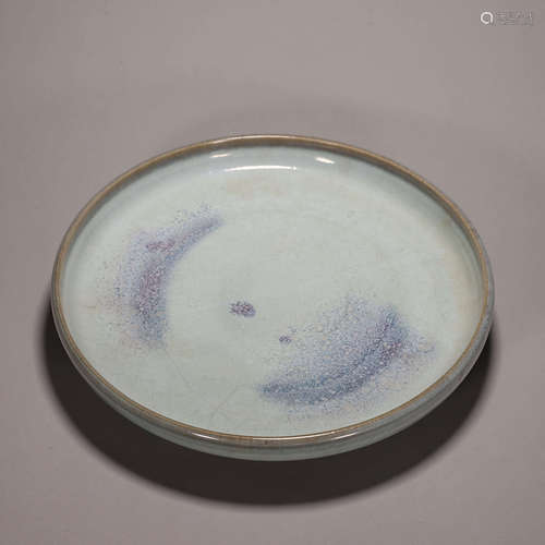 A Jun kiln white glazed porcelain brush washer