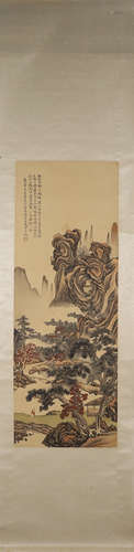 A Chinese landscape painting, Daichun mark