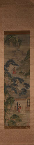 A Chinese figure painting, Jiao Bingzhen mark