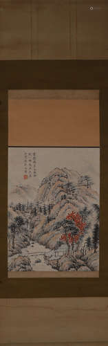 A Chinese landscape painting, Jianjiang mark